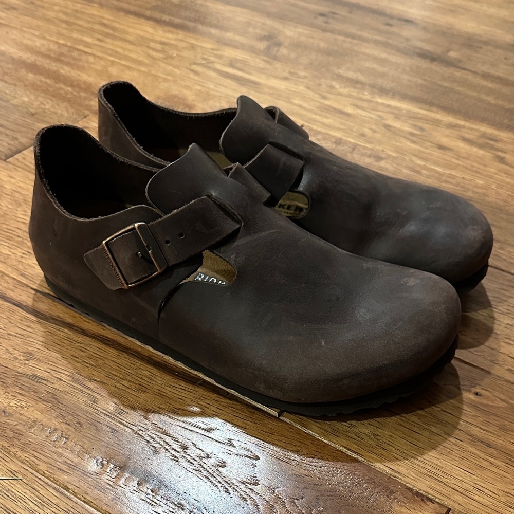 Birkenstock Dark Brown Leather Loafers